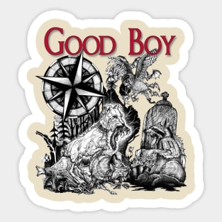 Good Boy Collage Sticker